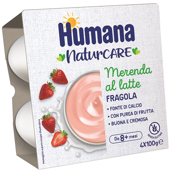 HUMANA Mer.Latte Fragola4x100g - Immagine 2
