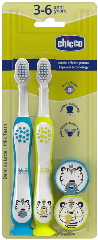Chicco Spazzolino 3 6 Years Doppio Azz Gial - Immagine 6