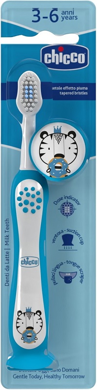 Chicco Azzurro Spazzolino 3-6 Anni 1 Pezzo - Immagine 4
