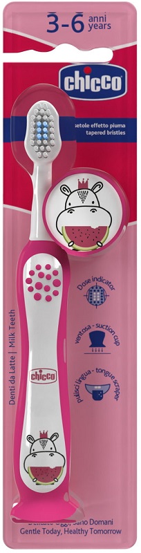 Chicco Hippo - spazzolino da denti indicato dai 3-6 anni - Immagine 5