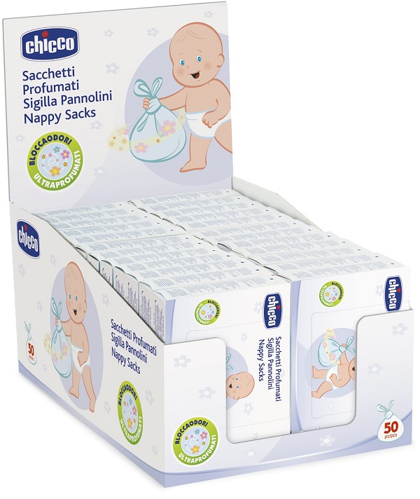 Chicco Sacchetti Profumati Pannolini 50 Pezzi - Immagine 5