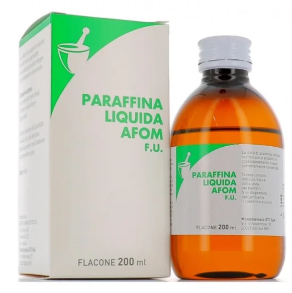 Paraffina Liquida Afom Fu - Lassativo Orale 200 ml - Immagine 3