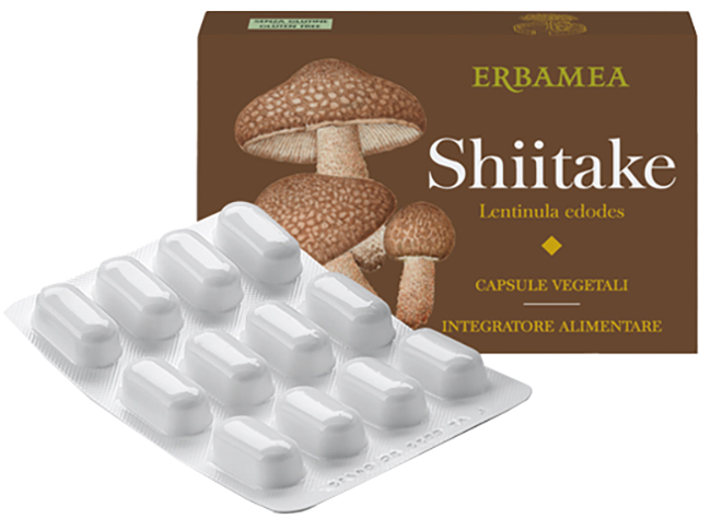 Erbamea Shitake 24 Capsule Vegetali - Immagine 2