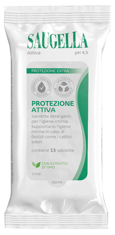 Saugella Protezione Attiva - 15 Salviettine Intime - Immagine 5