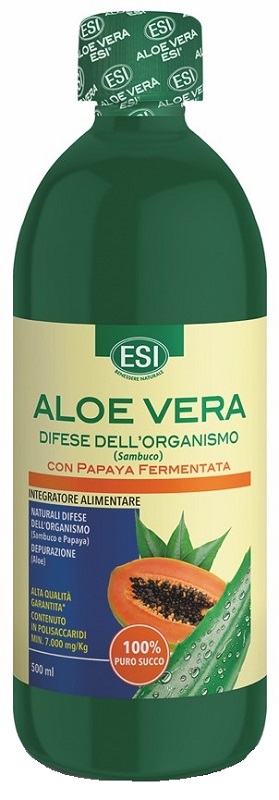 Esi Aloe Vera Difesa Dellâ´Organismo Soluzione Orale Gusto Papaya 500 Ml Orale Bambino - Immagine 4