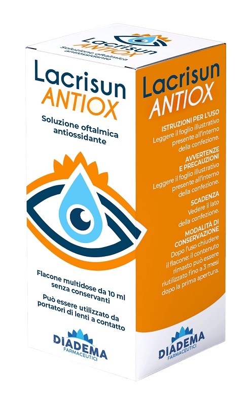 Diadema Farmaceutici Lacrisun Antiox Soluzione Oftalmica Antiossidante Occhi Flacone Multidose 10 Ml - Immagine 3