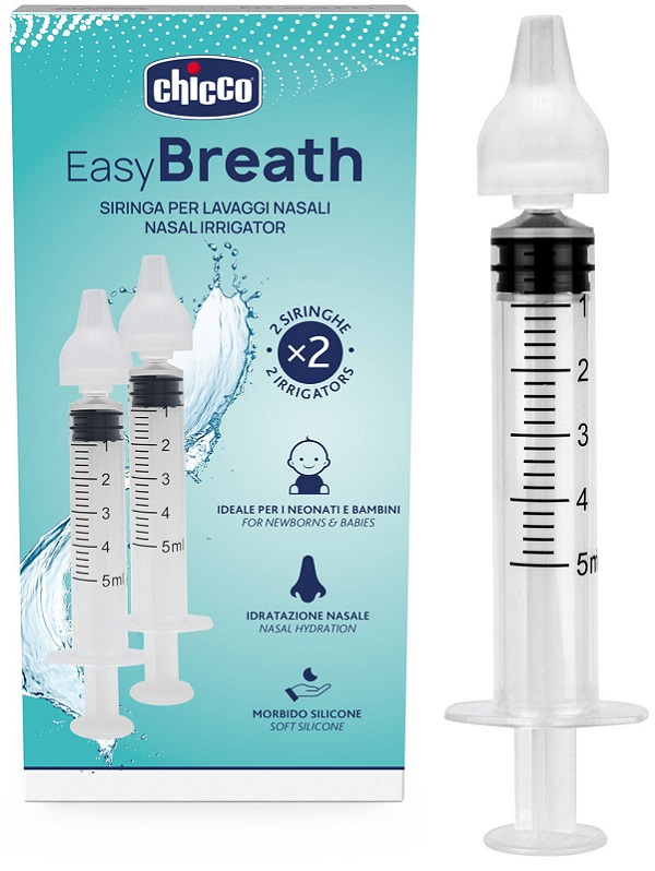 Chicco - Siringa Nasale Lavaggi Easy Breath 2 Pezzi - Immagine 5