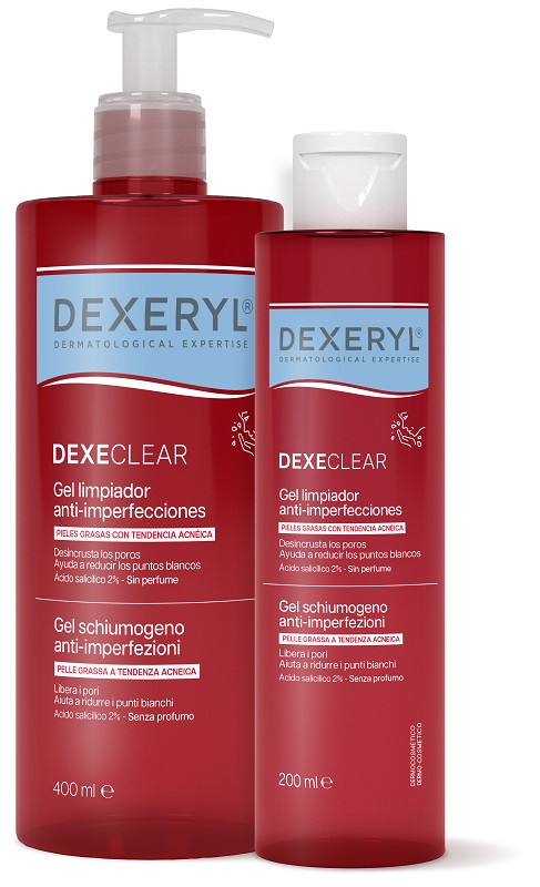Dexeryl Neri Dexeclear Gel Schiumogeno Anti Imperfezioni Pelle Grassa 400Ml - Immagine 3