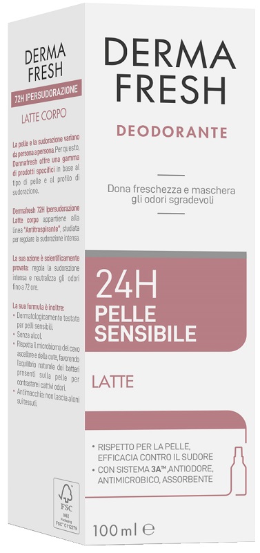 Meda Pharma Spa Dermafresh 24H P/Sens Lat100ml - Immagine 9
