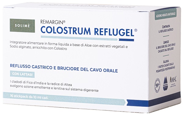 Solimè Malva Integratore Remargin Colostrum Reflugel, 16 Stick - Immagine 7