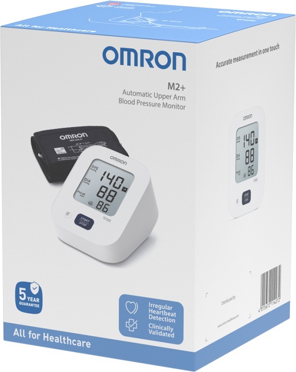 Omron M2+ Sfigmomanometro Braccio per Misurazione Pressione e Frequenza Cardiaca - Omron - Immagine 5