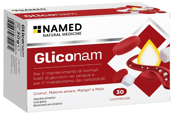 Gliconam Integratore Alimentare per Metabolismo Carboidrati 30 Compresse - NAMED Srl - Immagine 2