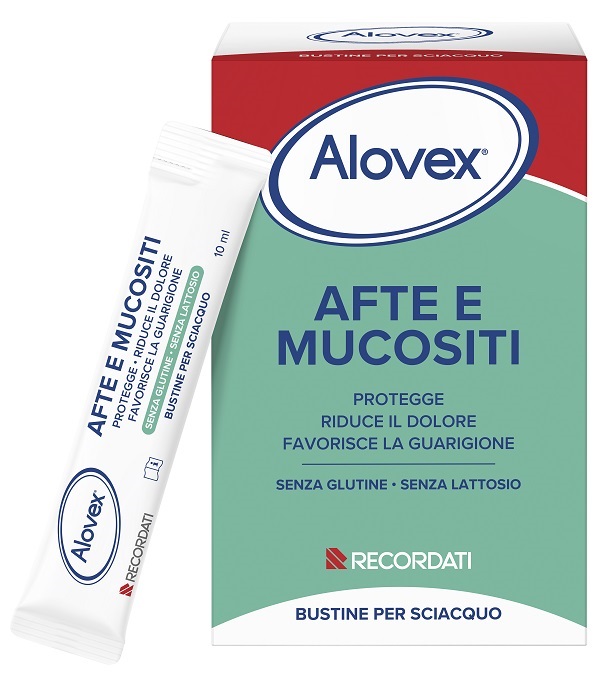 Alovex - Trattamento Antidolorifico Per Afte E Mucositi 20 Bustine - Immagine 5