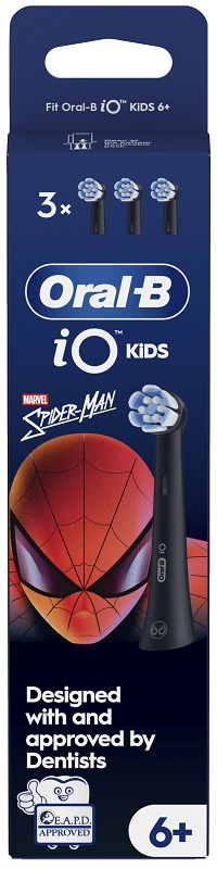 Oral-B Testine Ricambio iO Kids Spiderman 3Pz Nero 80850610 - Immagine 3