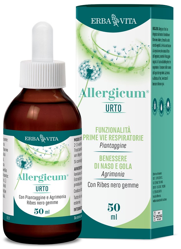 Erba Vita Group Spa Nero/Rosa Integratore Allergicum Urto Gocce Per Naso E Gola, 50Ml - Immagine 8