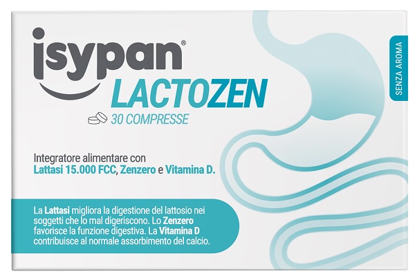 Pharmaidea Srl Integratore Isypan Lactozen Con Lattasi E Zenzero, 30 Compresse - Immagine 2
