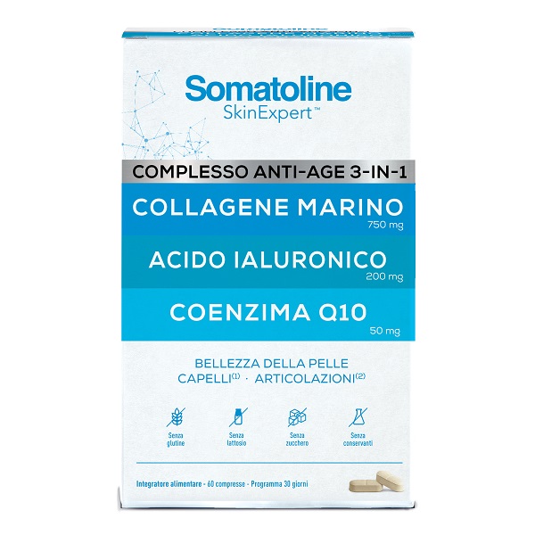 Somatoline Complesso Anti-Age 60 Compresse - Integratore per la pelle e i tessuti connettivi - Immagine 5