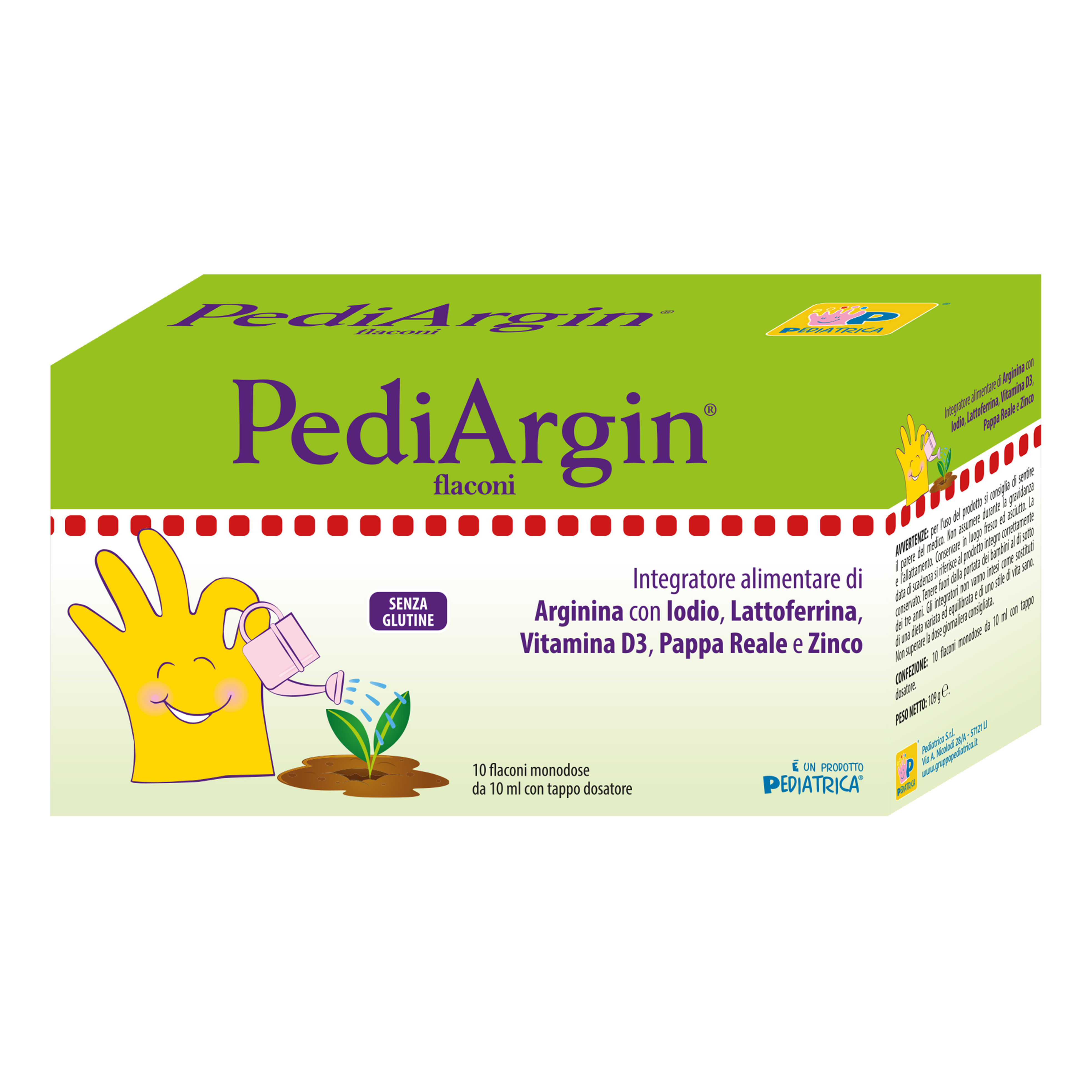 Pediatrica Pediargin 10 Flaconcini 10 Ml - Immagine 3