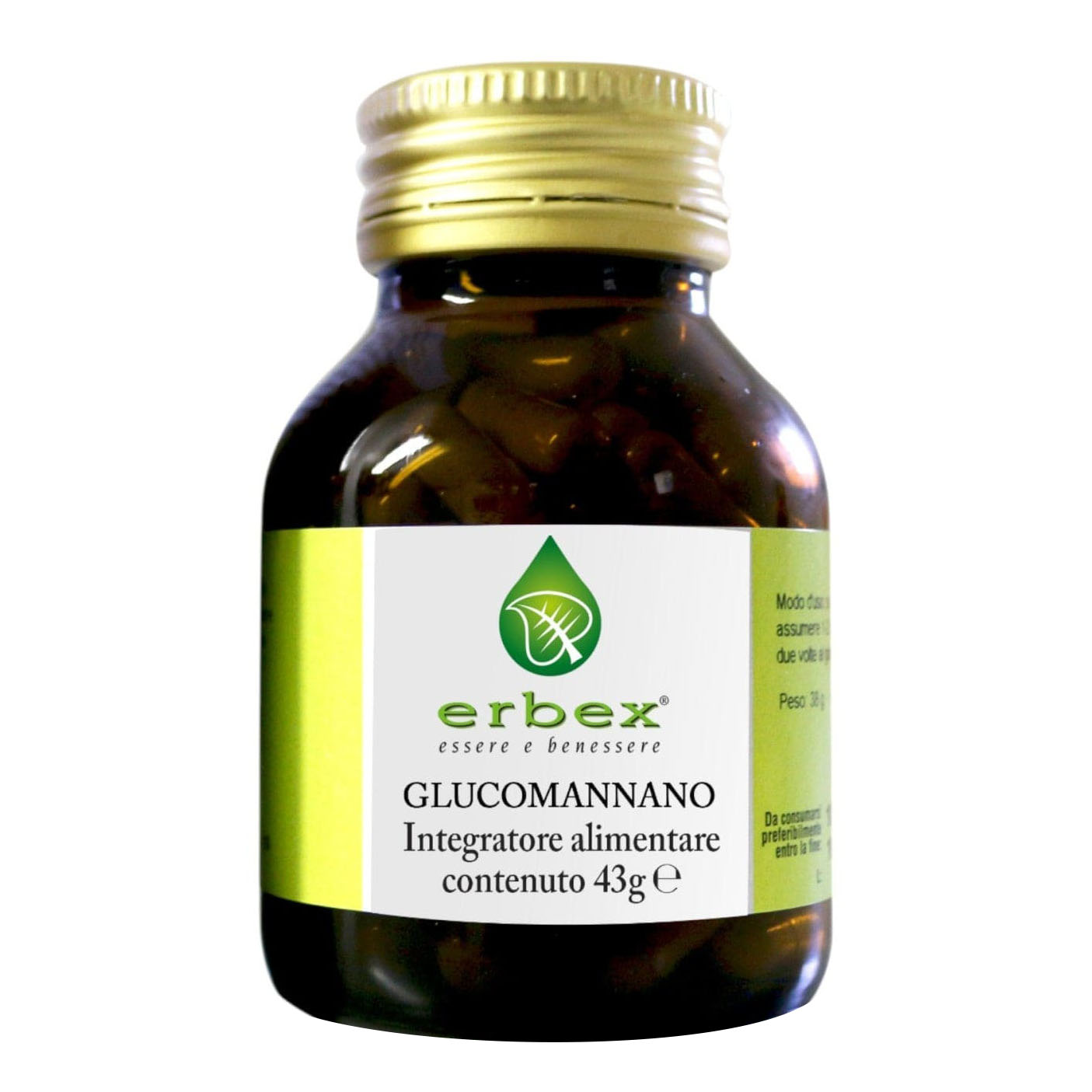 GLUCOMANNANO 100CPS 430MG ERBEX