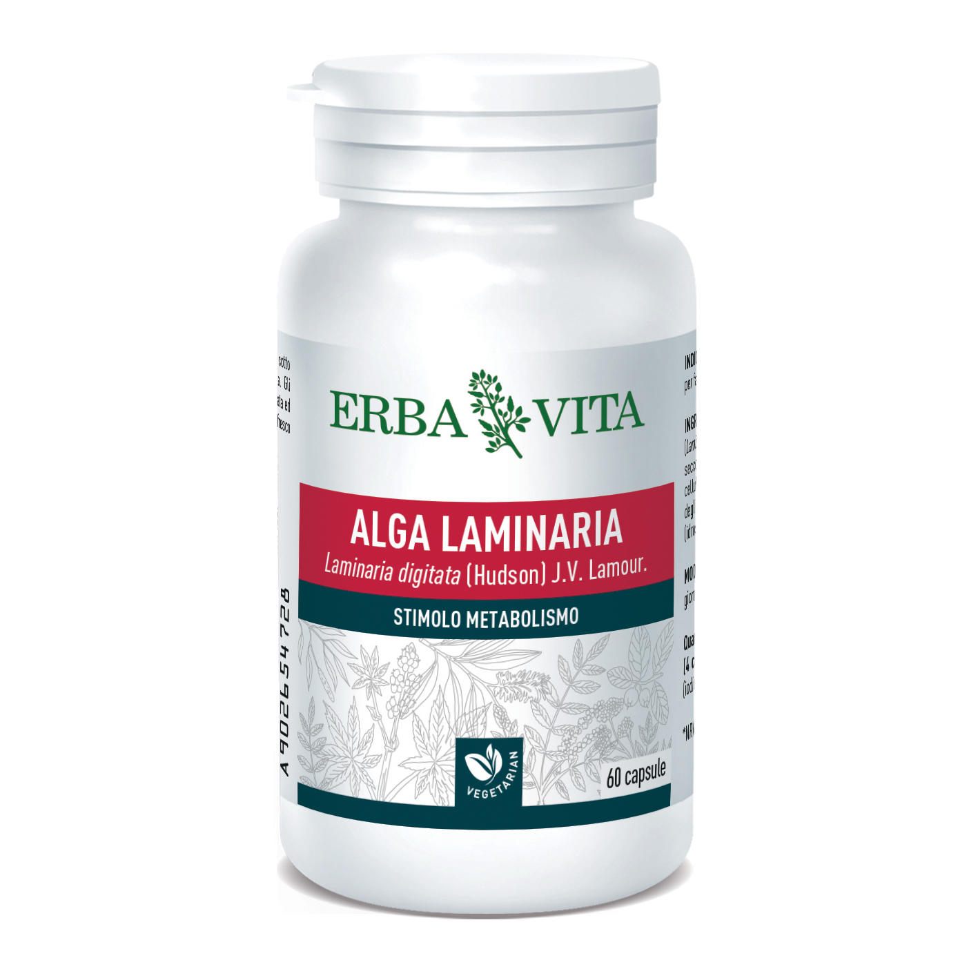 Alga Laminaria 60 Capsule 500mg Erbavita - Immagine 2
