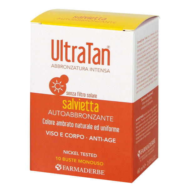 ULTRA TAN SALVIETTA AUTOABBRONZANTE viso e corpo anti-age 10bst - Immagine 5