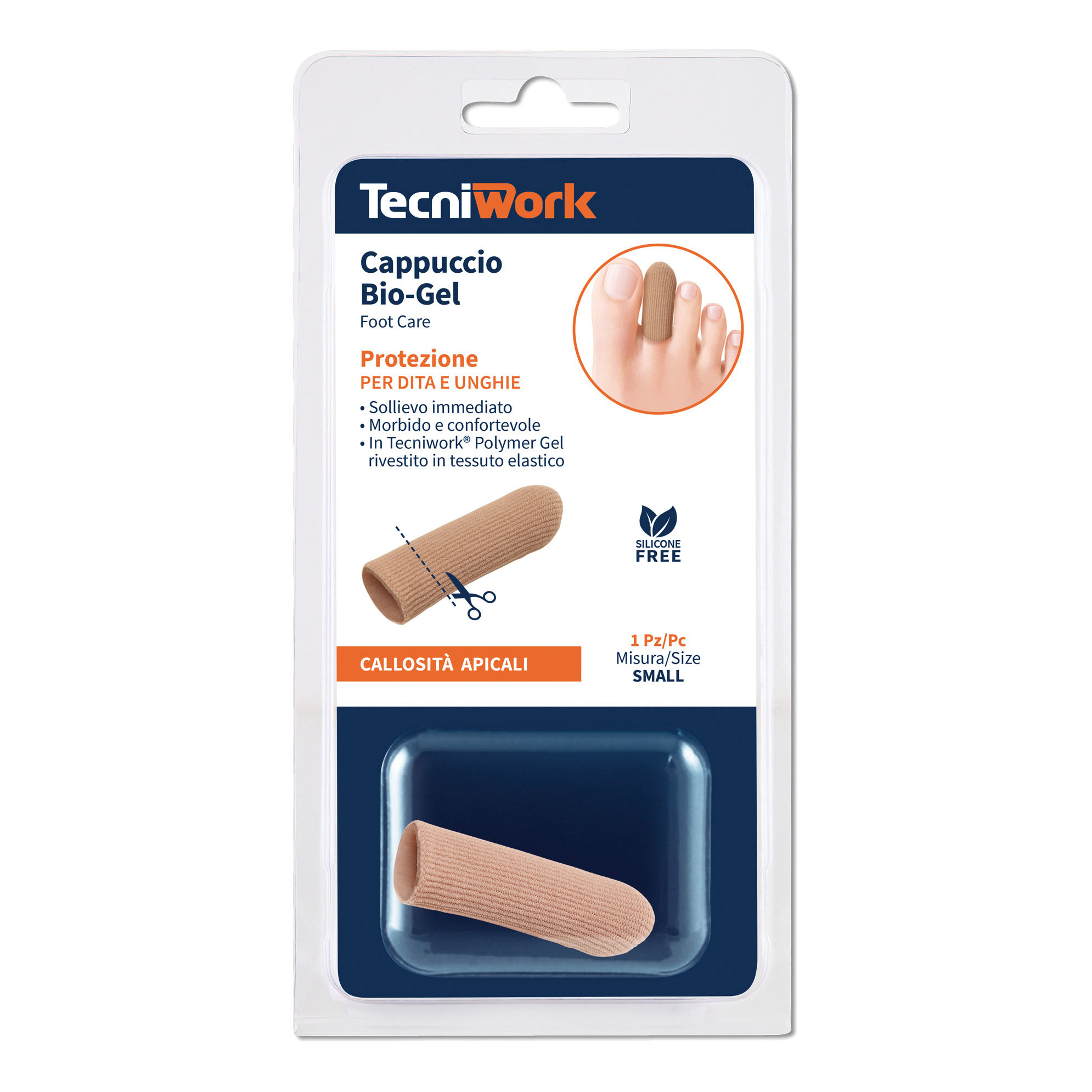 TECNIWORK Cappucciio Bio-Gel Per La Protezione Di DIta e Unghie - Taglia S - Immagine 3