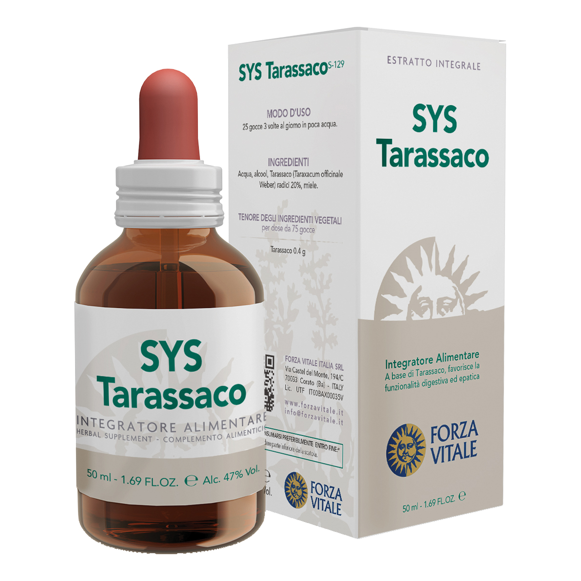 Forza Vitale Sys Tarassaco Integratore Per Fegato Depurazione Epatica Gocce 50Ml - Immagine 3