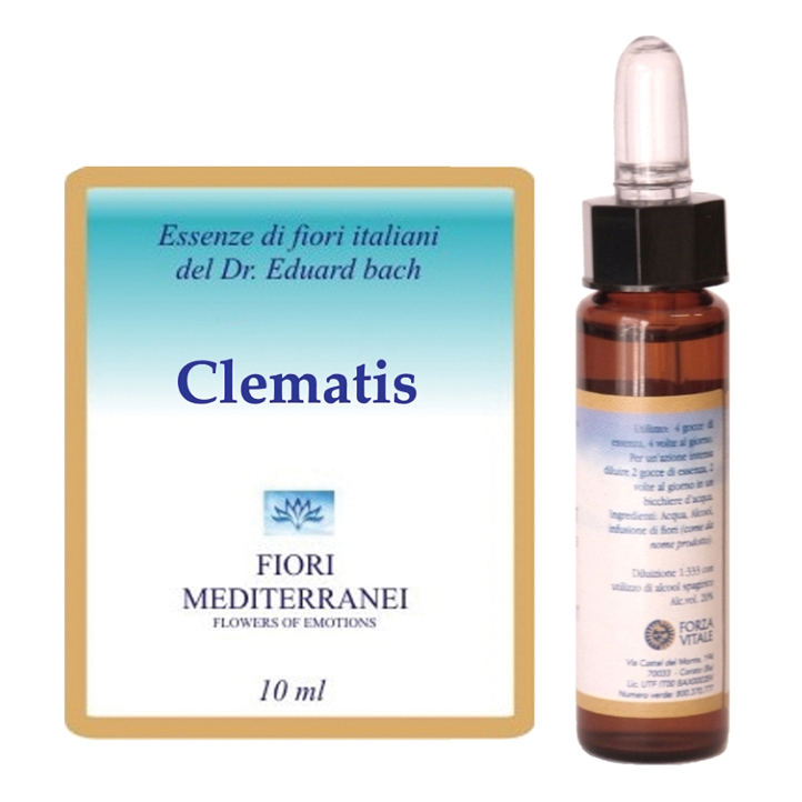 Forza Vitale Fiori Mediterranei Clematis Per Benessere Mentale Flacone 10Ml - Immagine 3