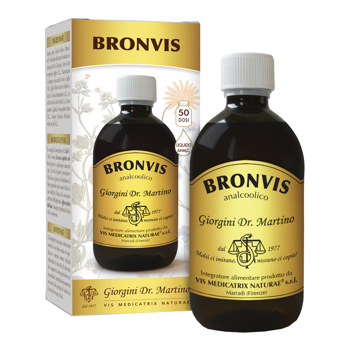 Dr. Giorgini Bronvis Liquido Analcoolico Per La Tosse 500Ml - Immagine 9