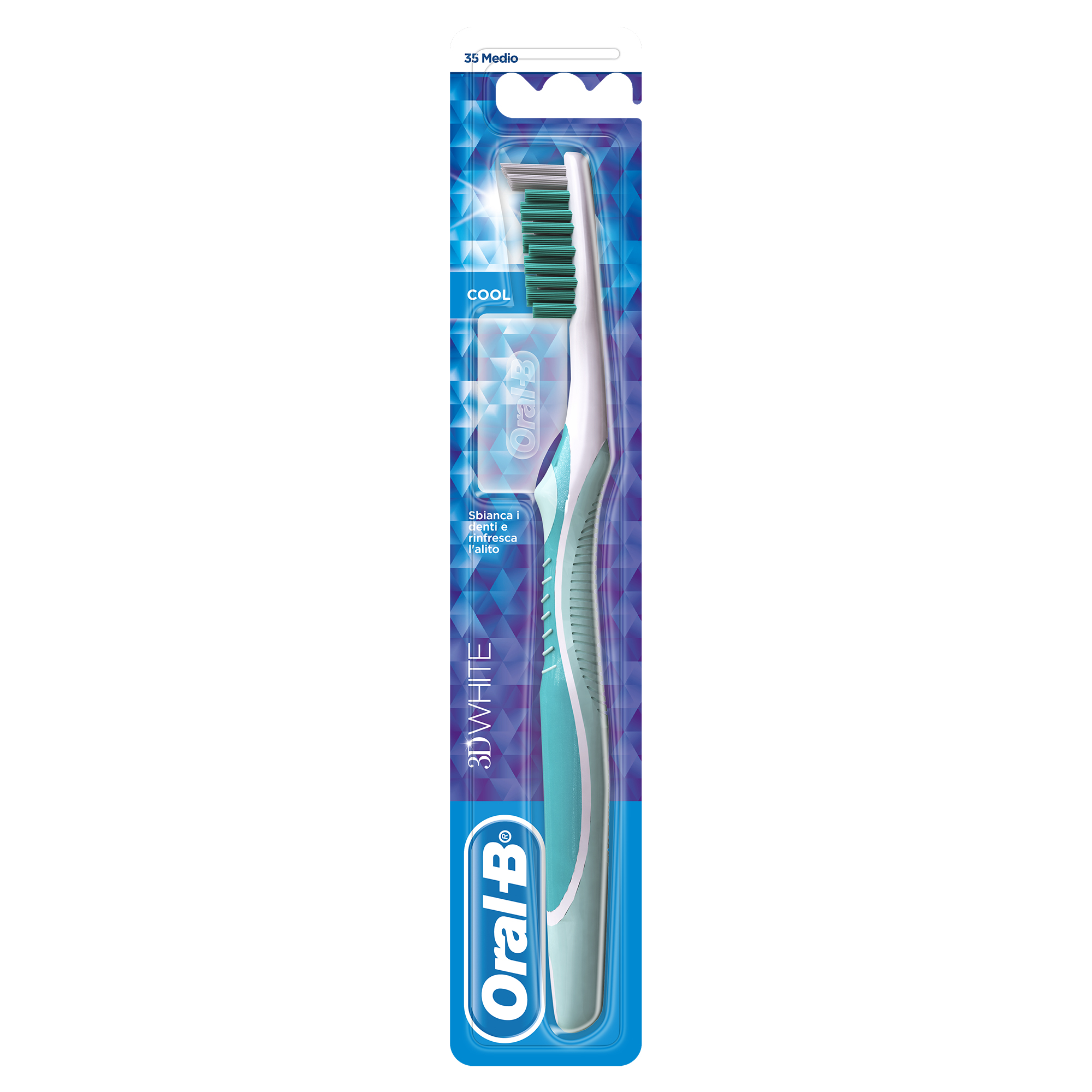 ORAL B SPAZ WHITE COOL 35 MEDIO - Immagine 3