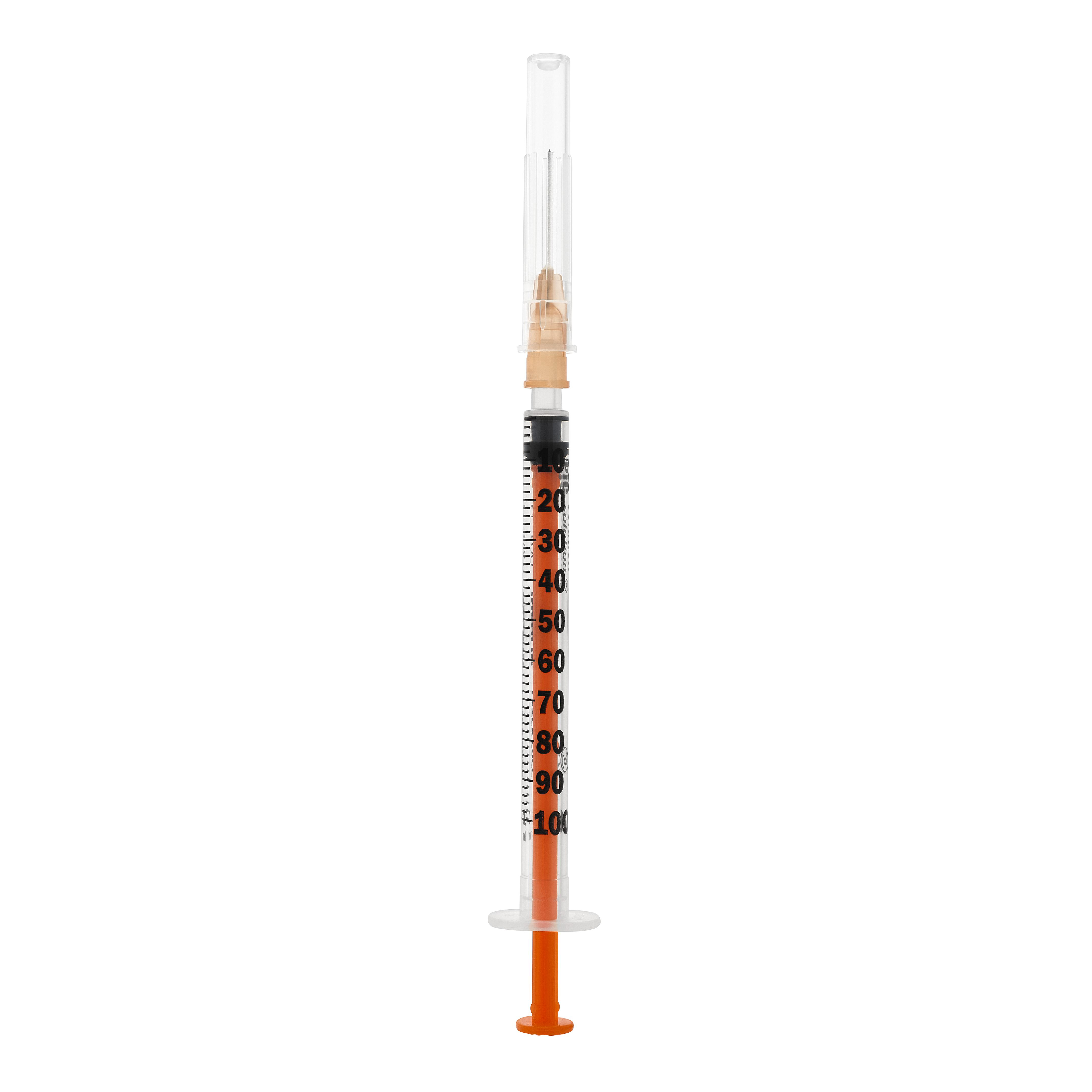 Theras Consumer Health Chiara Siringa Per Insulina Pic Per Iniezioni 1Ml 100 Ui Ago 25 Gauge 5/8 - Immagine 2