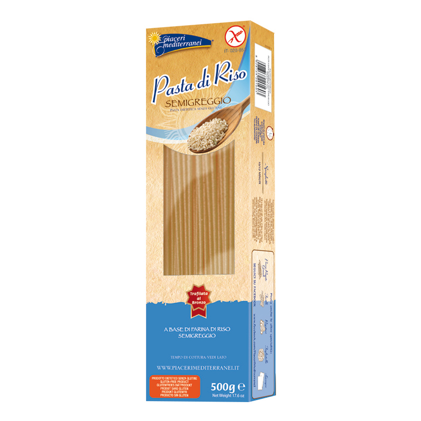 Eurospital Piaceri Mediterranei Spaghetti Pasta Di Riso Senza Glutine 500G - Immagine 3