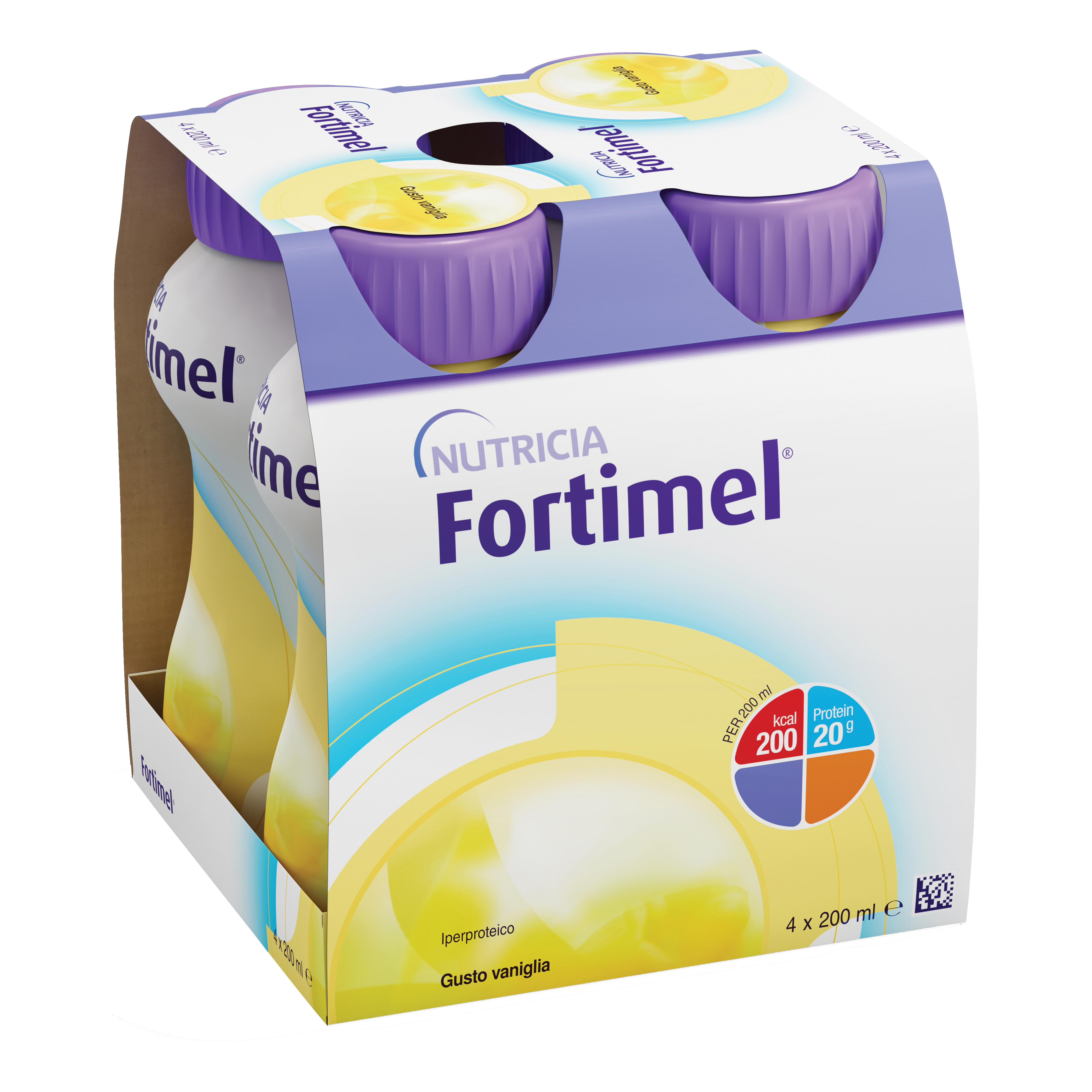 Fortimel Nutricia Gusto Vaniglia Integratore Ricostituente 4X200ml - Immagine 3