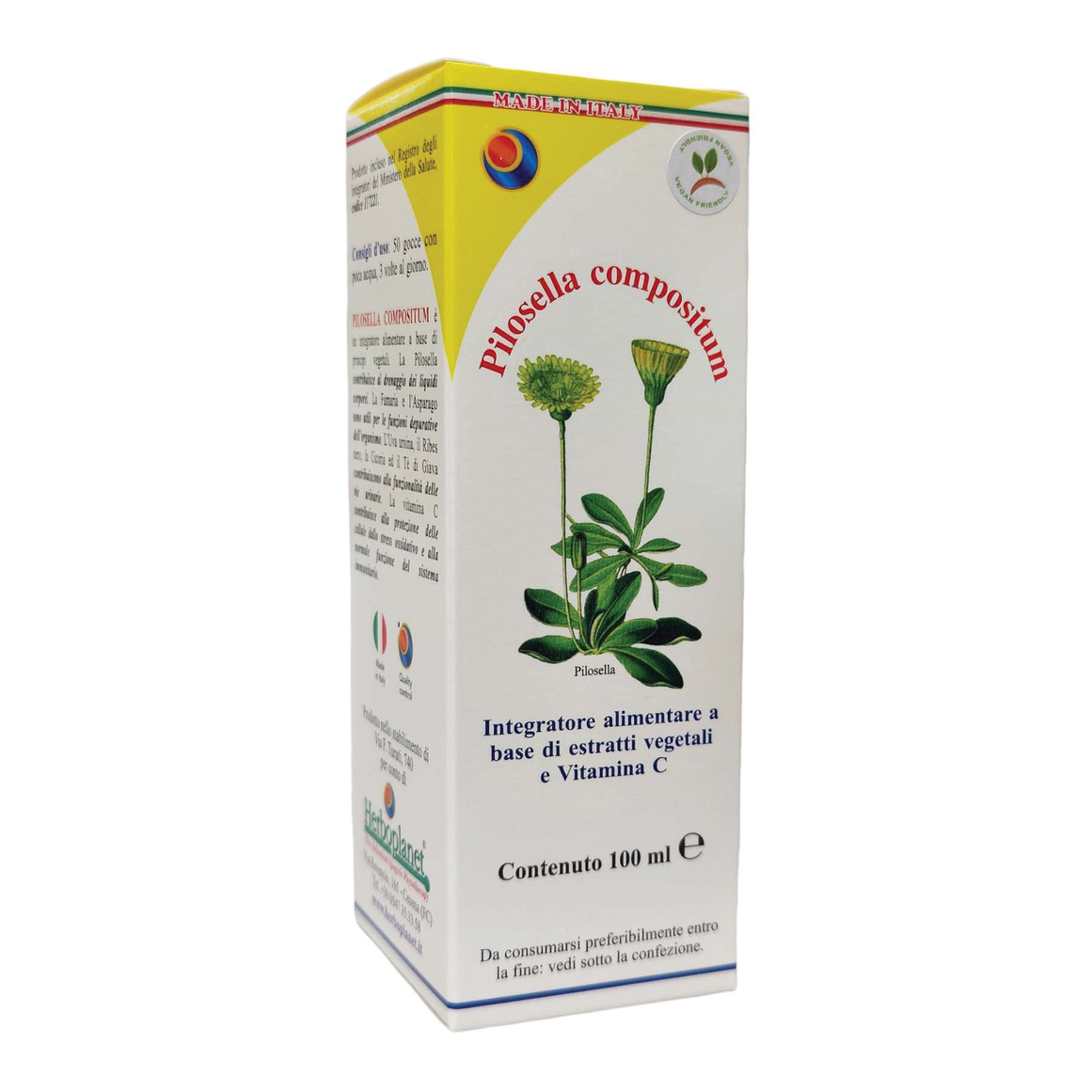 Herboplanet Pilosella Compositum Gocce 100 Ml - Immagine 3