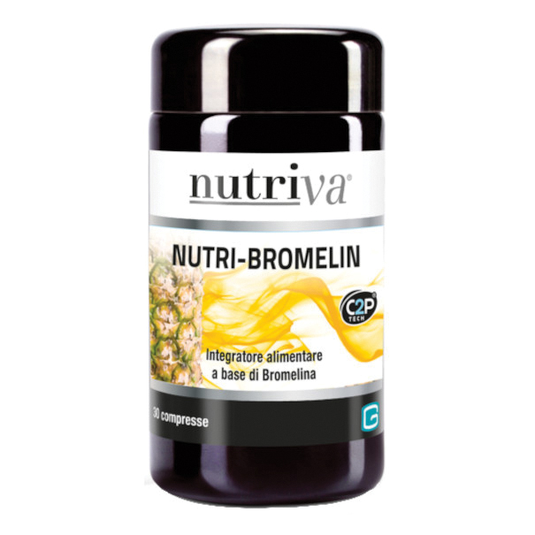 Nutriva Nutri-Bromelin con bromelina per eliminare i liquidi in eccesso 30CPR