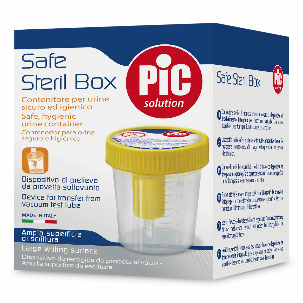 Pic Solution Contenitore Pic Urina 100 Ml Prelevamento Sottovuoto - Immagine 2