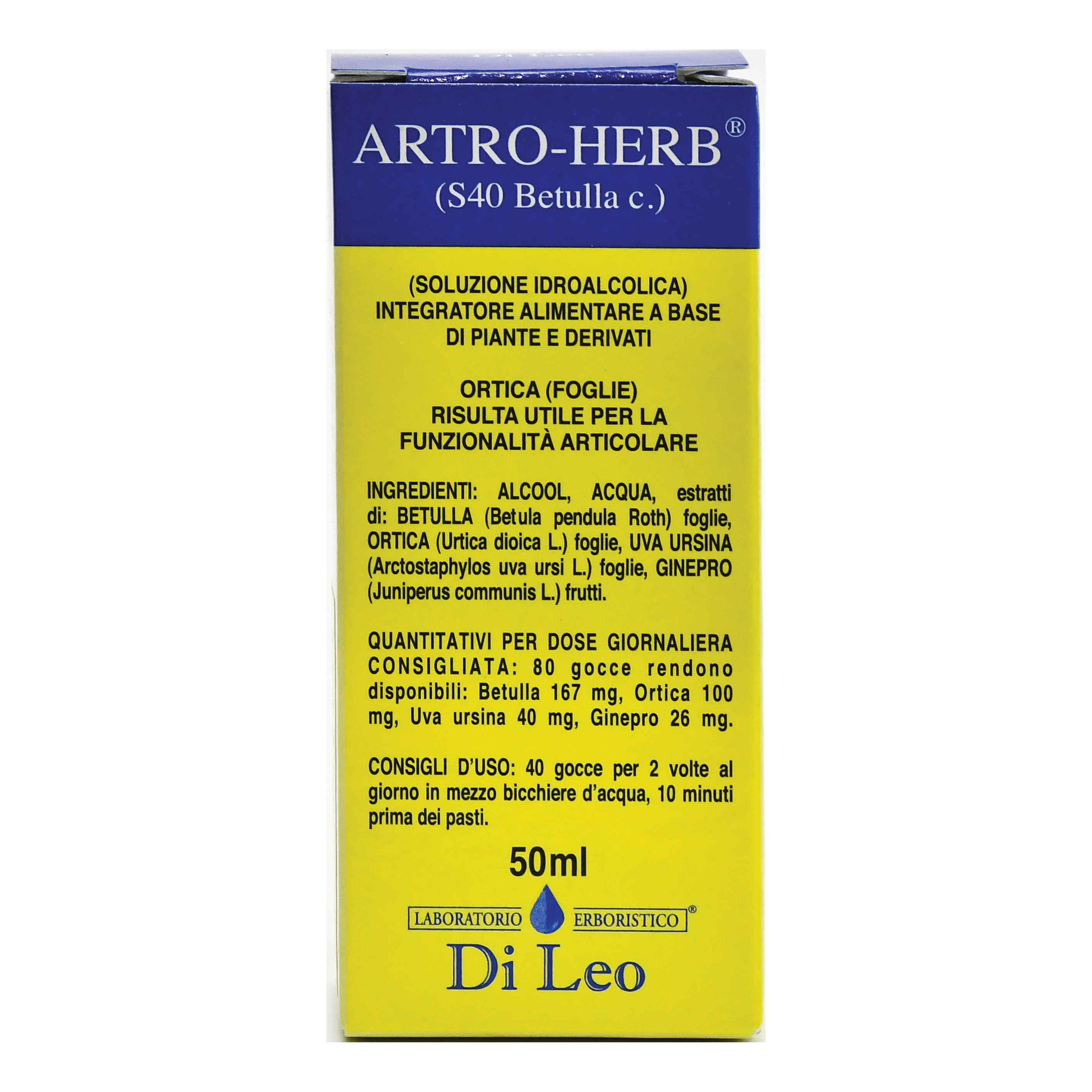 ARTRO HERB S 40 BETULLA 50ML
