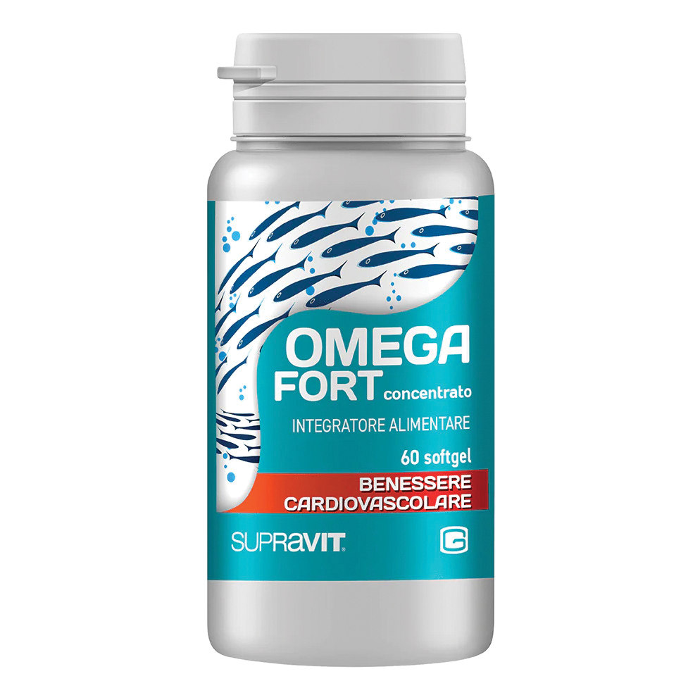 Supravit Omega Fort Integratore Omega 3 per la salute cardiovascolare 60 capsule