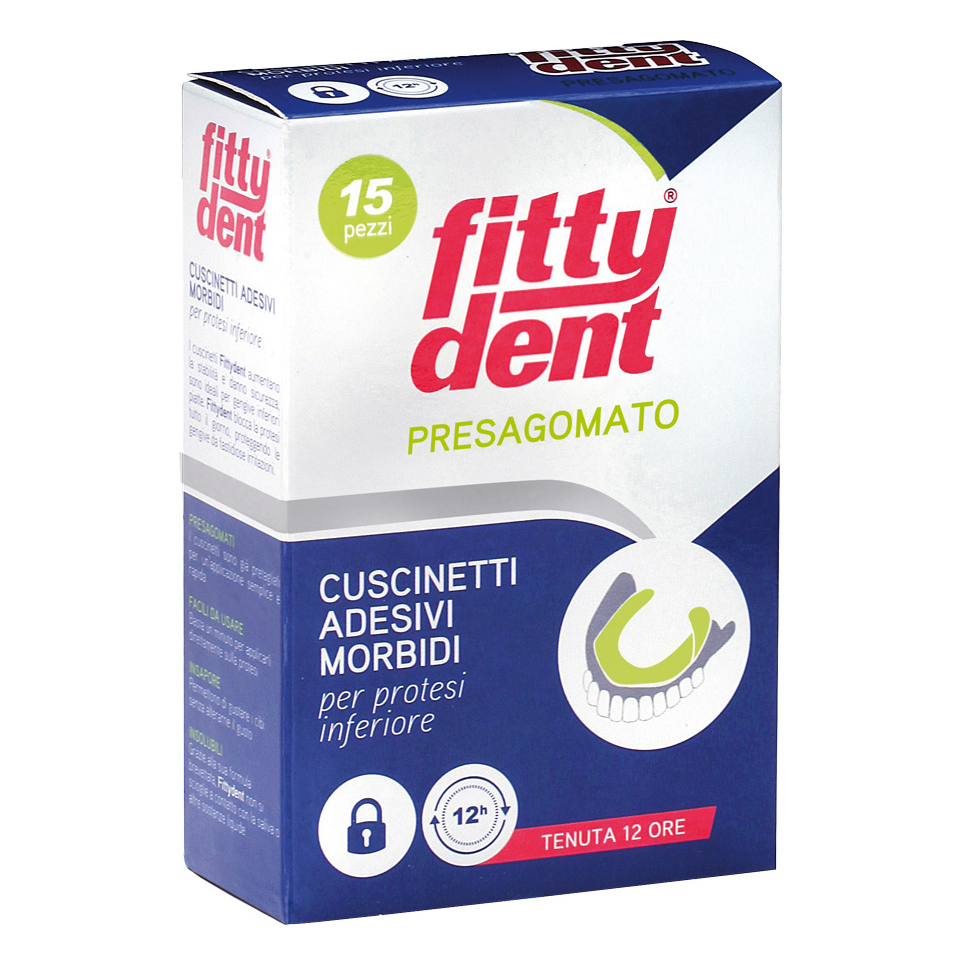 Cm_main_brand_1405 | Fittydent Fittydent Cuscinetti Adesivi Morbidi Per Protesi Inferiore 15 Pz Strisce - Immagine 3