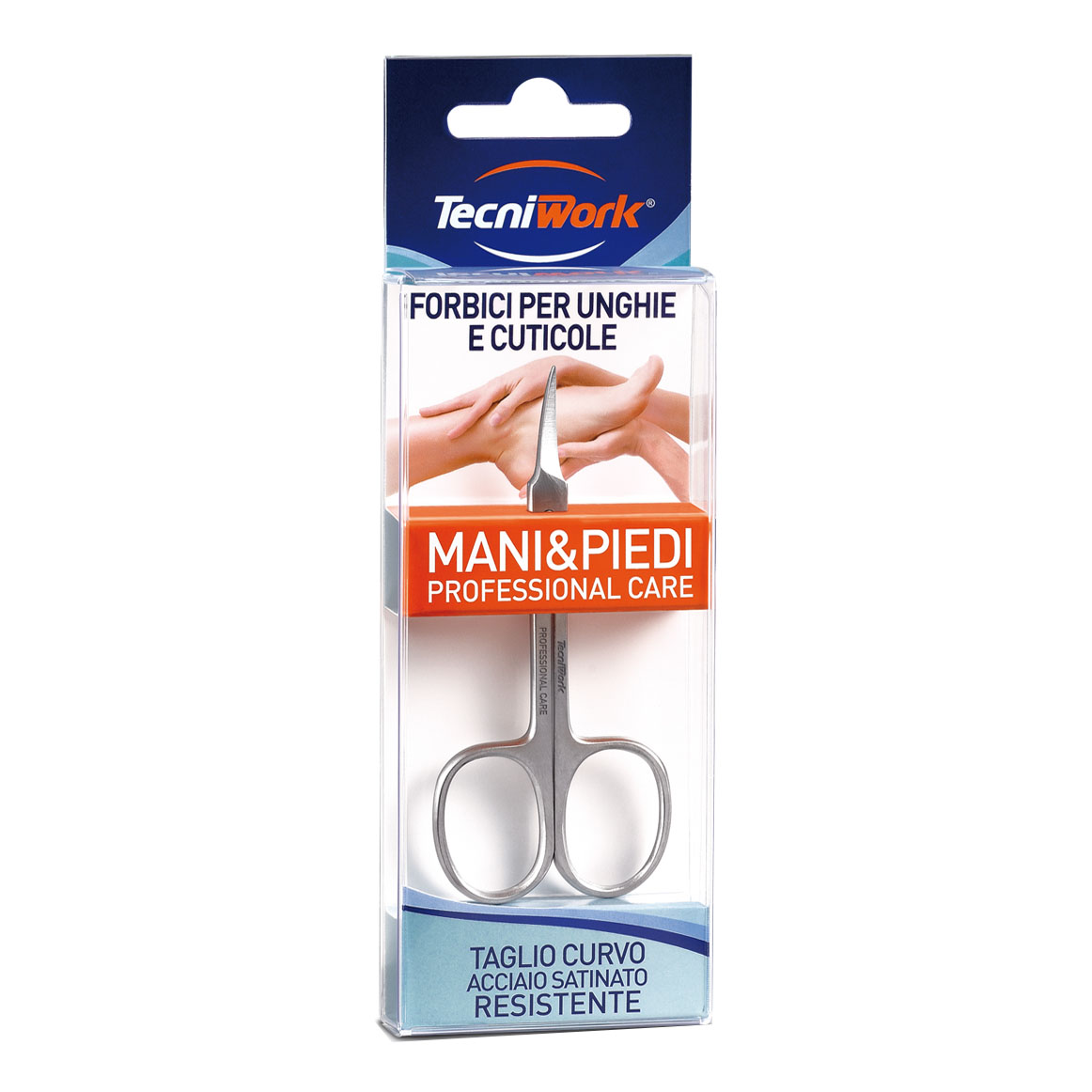 TECNIWORK Forbici Mani &piedi - Taglio Curvo per Unghie e Cuticole - Immagine 3