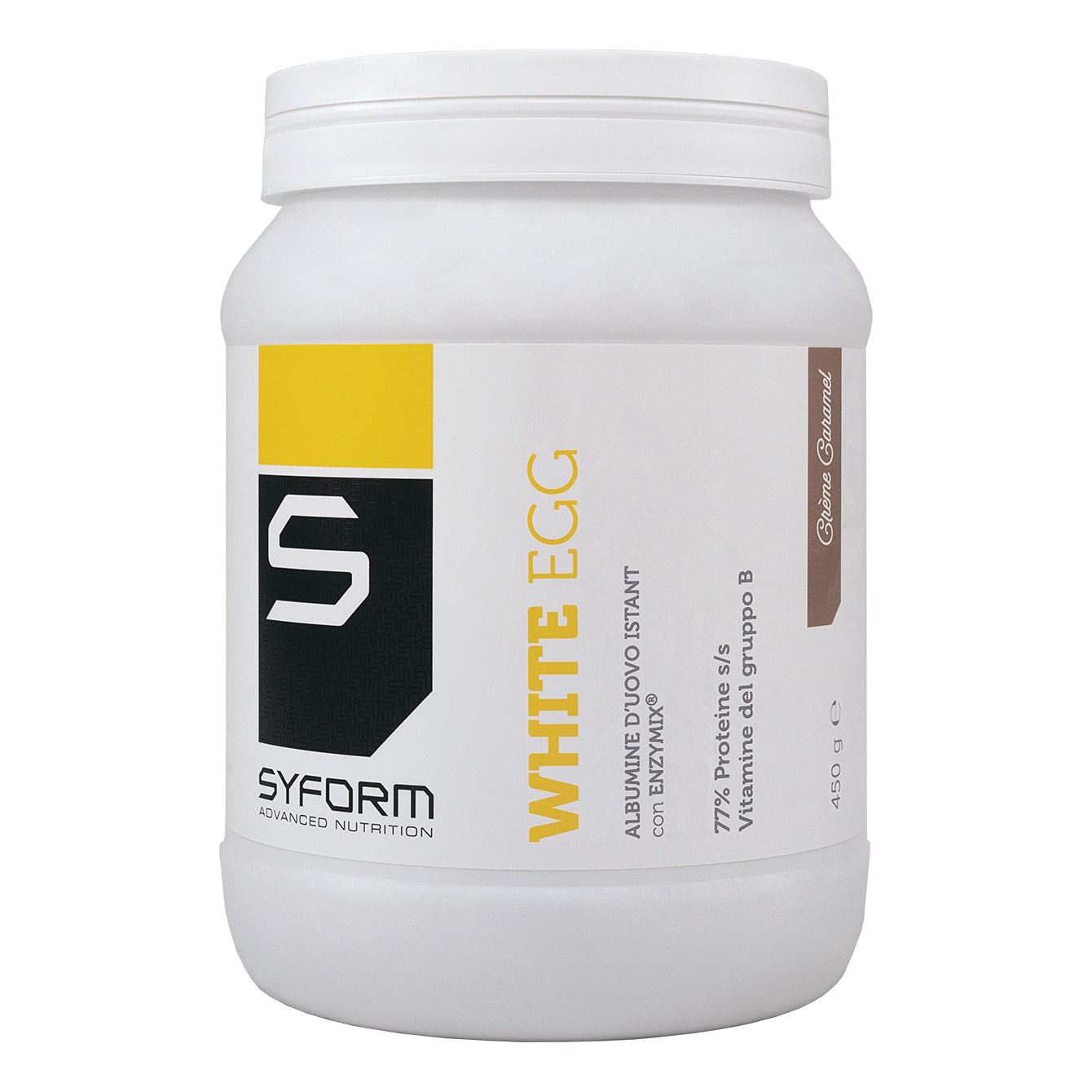 White Egg Integratore In Polvere Al Gusto Di Creme Caramel 450 G G Per Soluzione Orale - Immagine 3