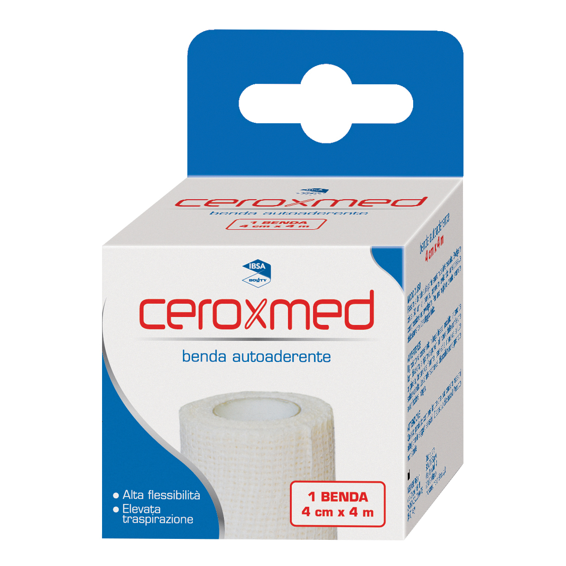 Ceroxmed - Nova Argentia Ind. Farm Benda Elastica Autoaderente 4 X 400 Cm 1 Pezzo - Immagine 4