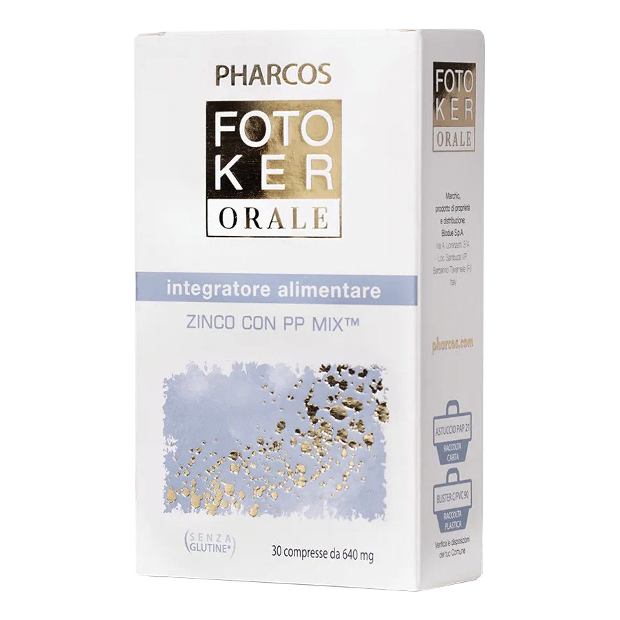 Fotoker Orale Integratore con Zinco Polypodium e Melograno 30 Compresse - Pharcos - Immagine 3