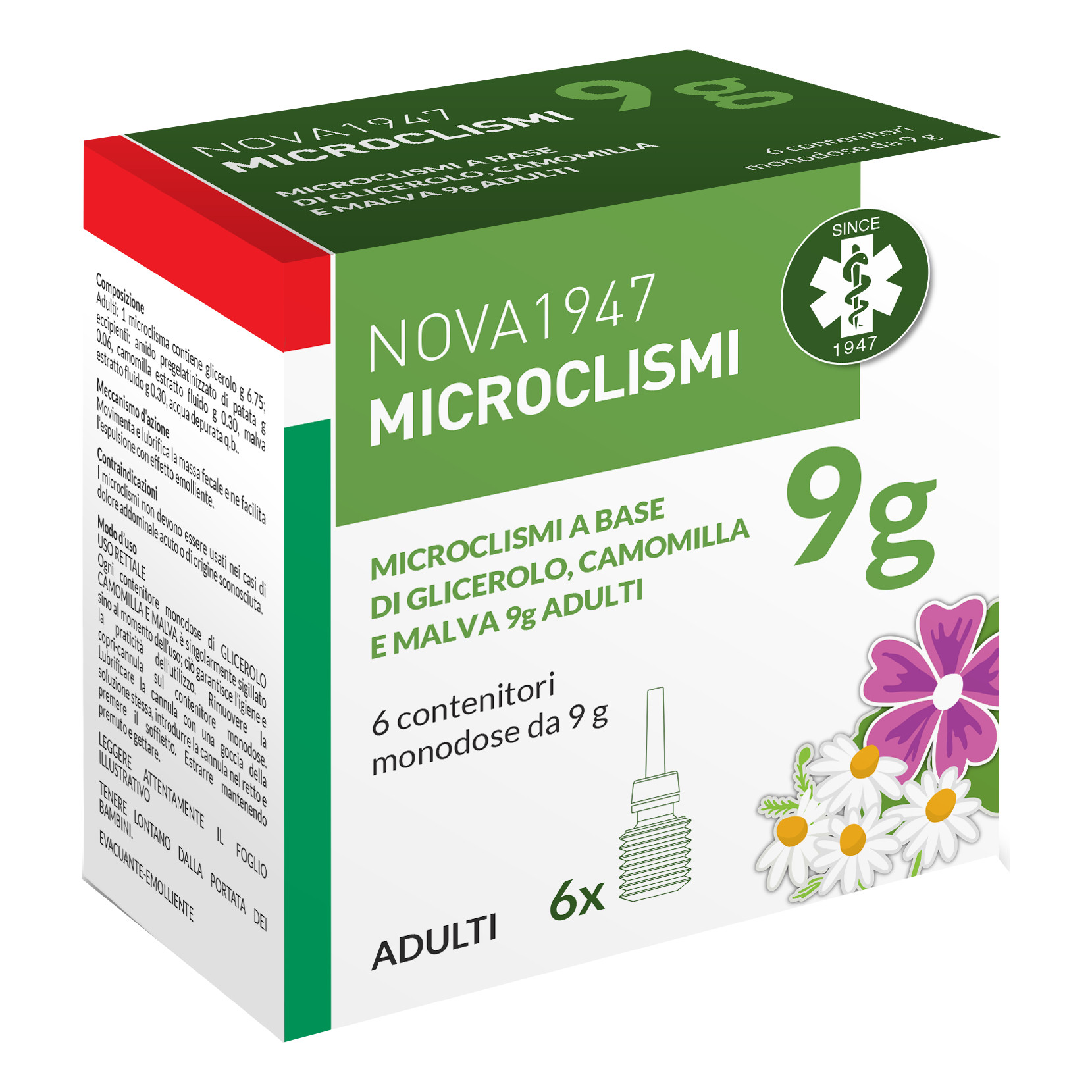 Nova Argentia Malva Nova1947 Microclismi 9 G Adulti 6 Contenitori Monodose - Immagine 3