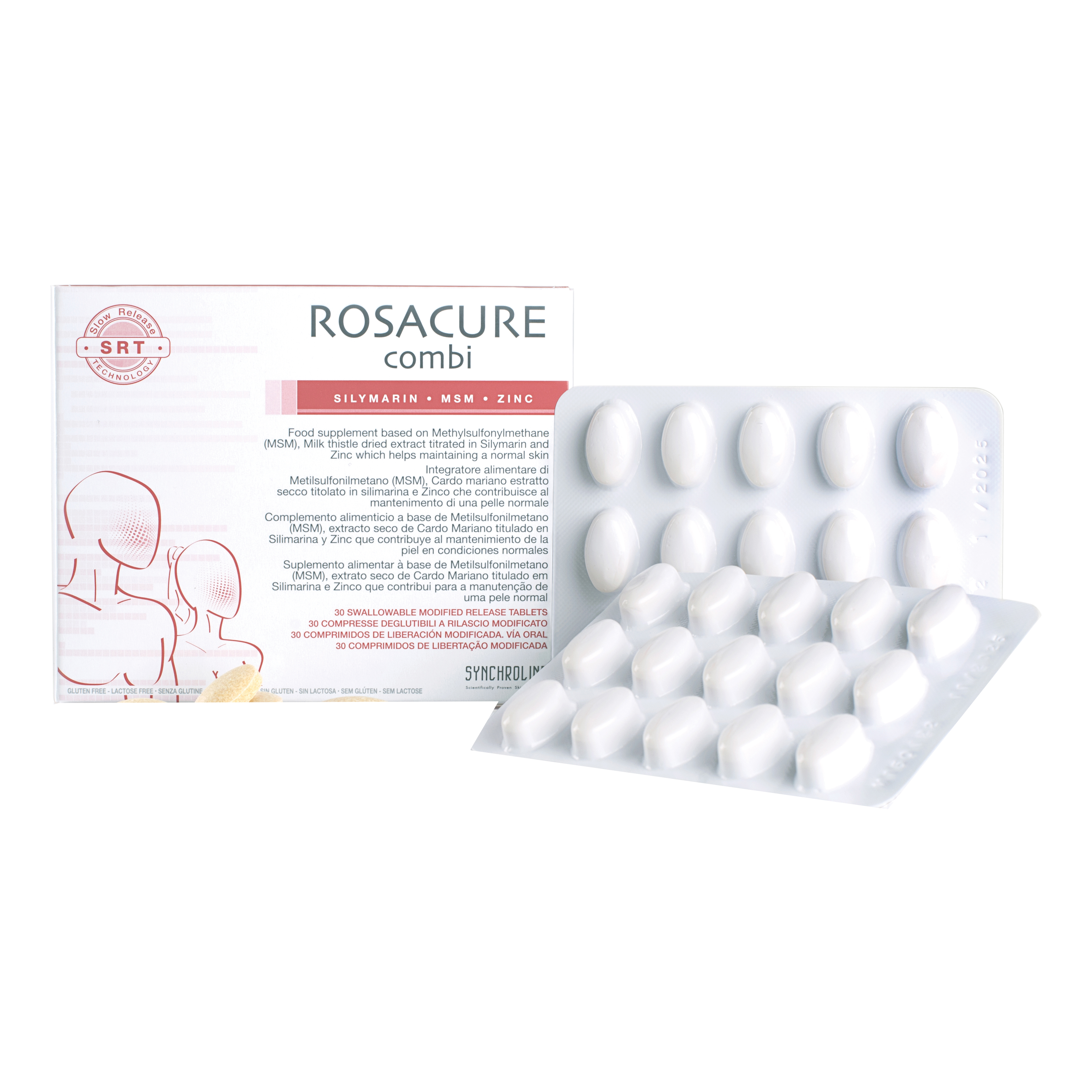 Rosacure Combi supplemento alimentare per la pelle 30 compresse - Immagine 5