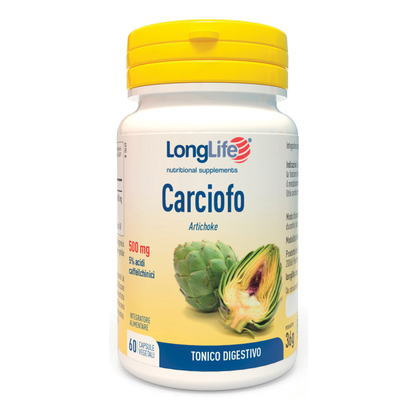 Longlife Carciofo 60 Capsule Da 500 mg - Integratore Tonico Digestivo - Immagine 3