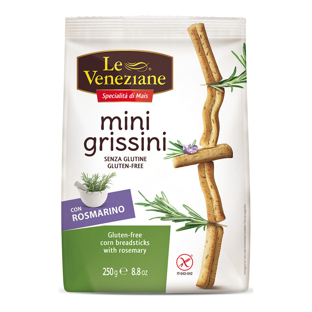 Molino Di Ferro Le Veneziane Mini Grissini Rosmarino Snack Senza Glutine 250 G - Immagine 3