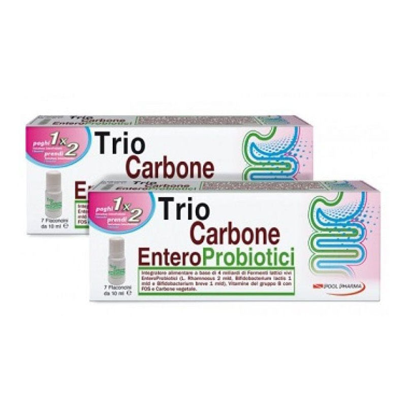 Pool Pharma Carbone Trio Enteroprobiotici Per Equilibrio Flora Intestinale 7 Flaconcini Da 10Ml - Immagine 7