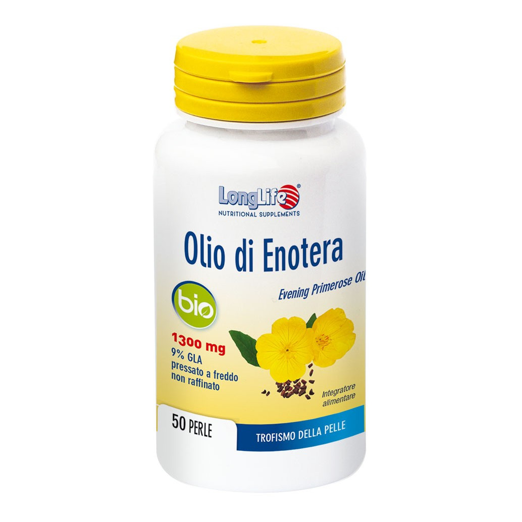 Longlife Olio di Enotera Bio 1300 mg Integratore con Omega-6 e GLA 50 Perle - Longlife - Immagine 3