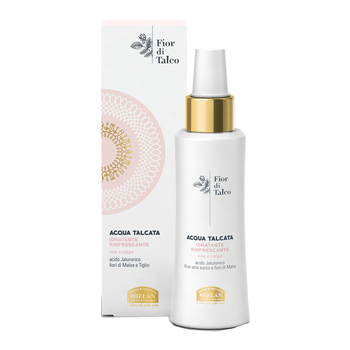 Helan Malva Fior Di Talco Acqua Idratante Rinfrescante Viso E Corpo 100 Ml - Immagine 3